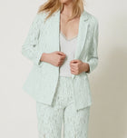 Mint Lace Tailored Blazer – Peppermint Green