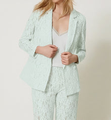Mint Lace Tailored Blazer – Peppermint Green