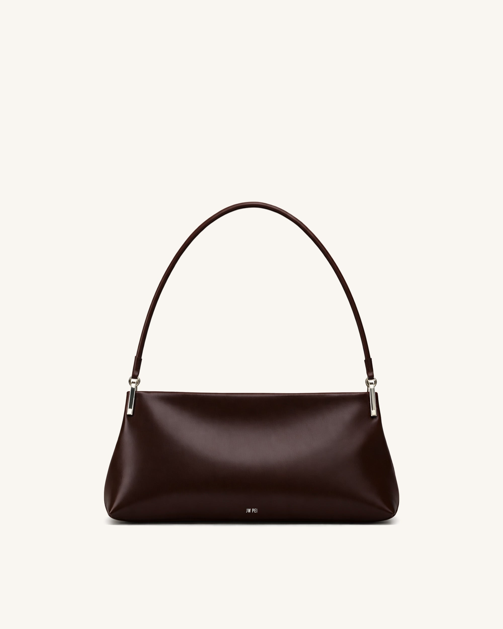 Avery Leather Shoulder Bag - Brown