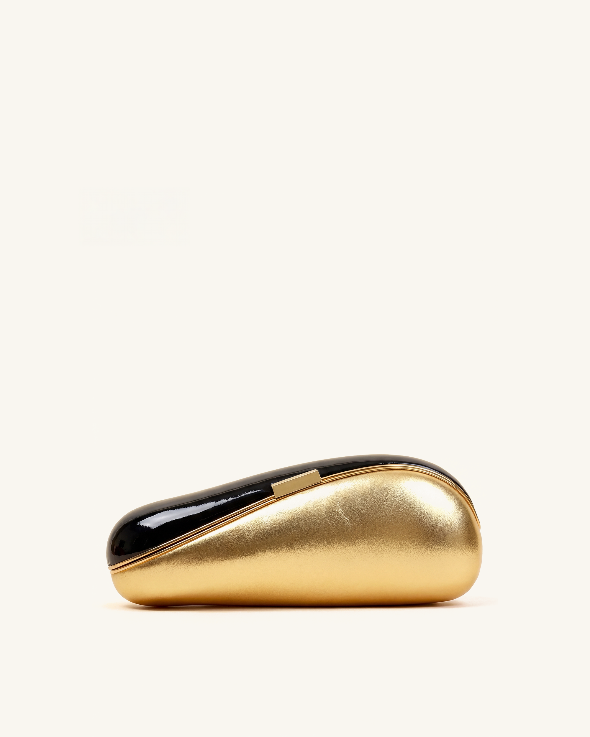 Nova Sculpted Clutch - Gold/Black