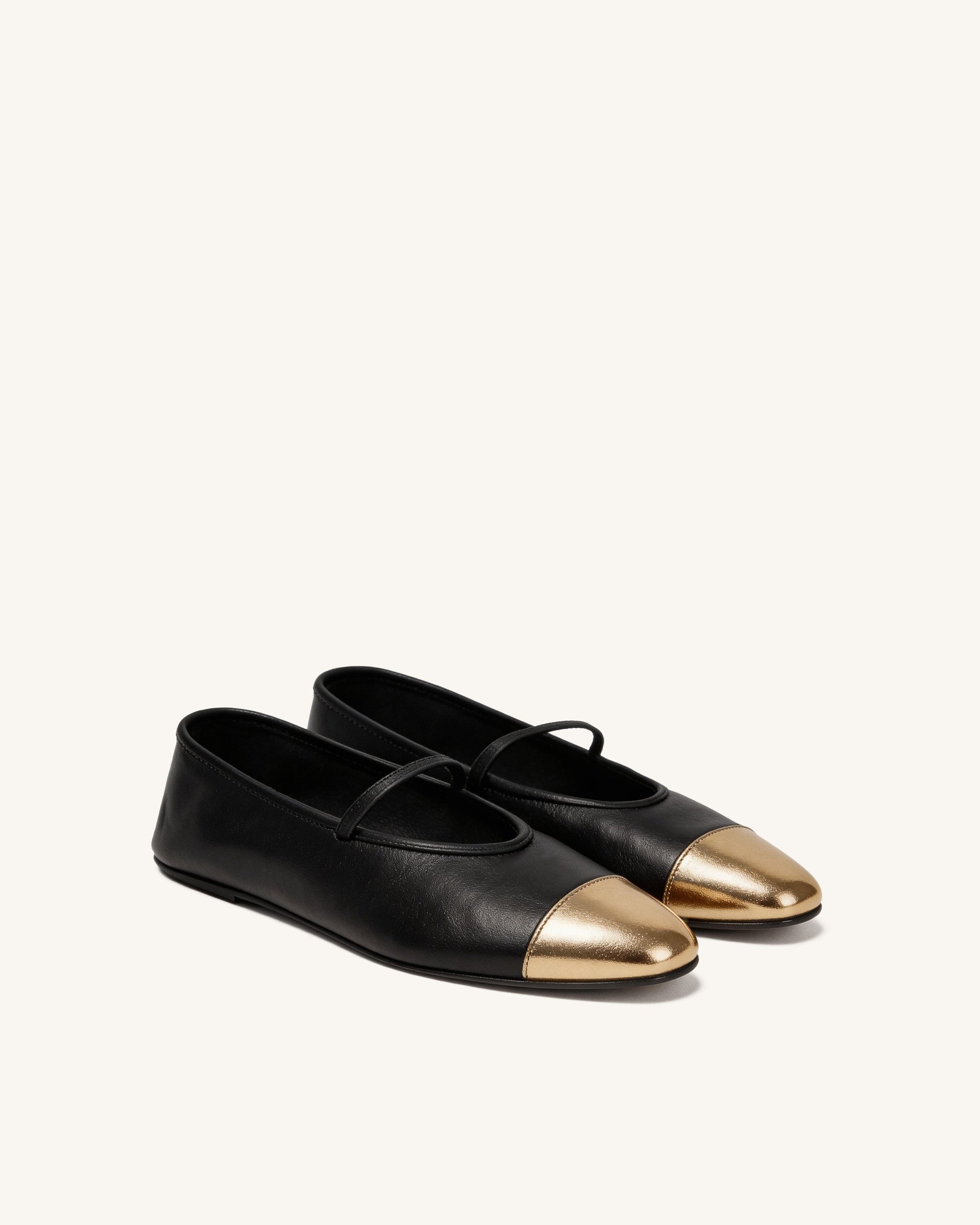 Alice Cap Toe Mary Janes – Black