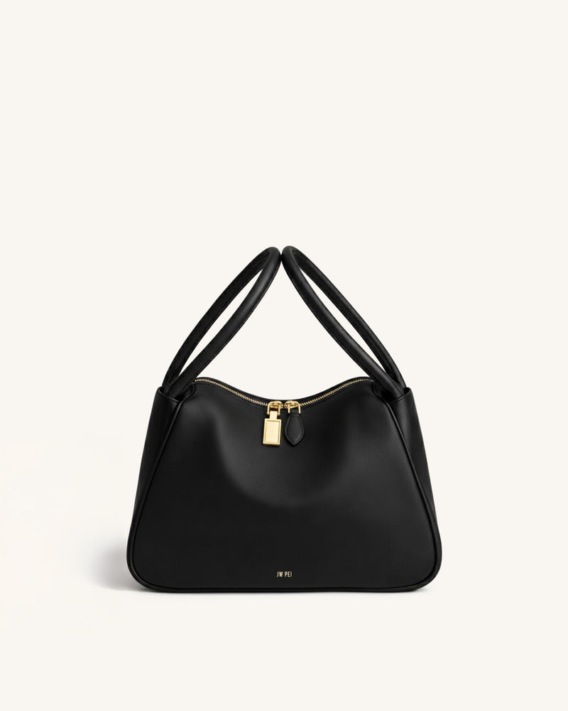 Luna Soft Top Handle Bag - Black