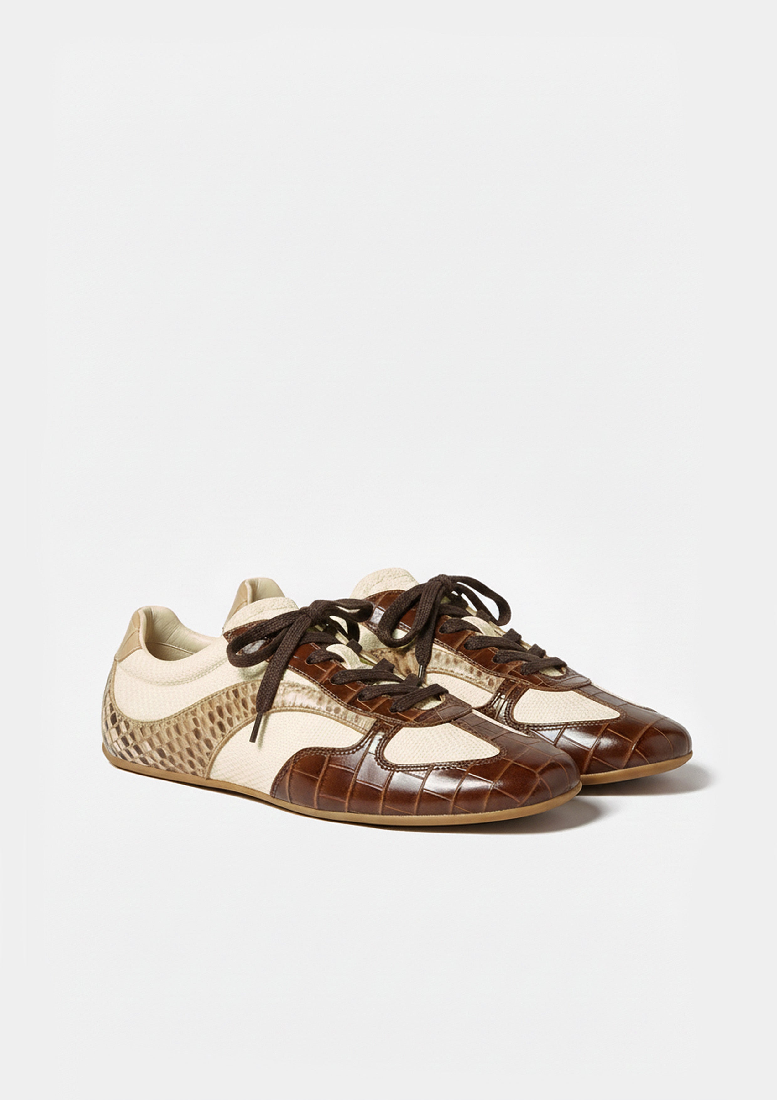 Hazel Retro Sneakers – Brown