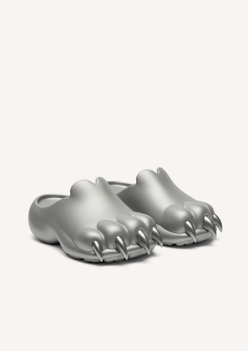 Luna Paw Slides – Silver