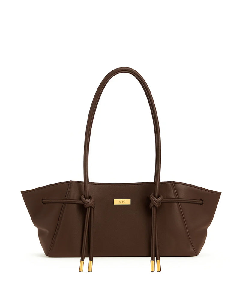 Knotted Tote Bag - Brown