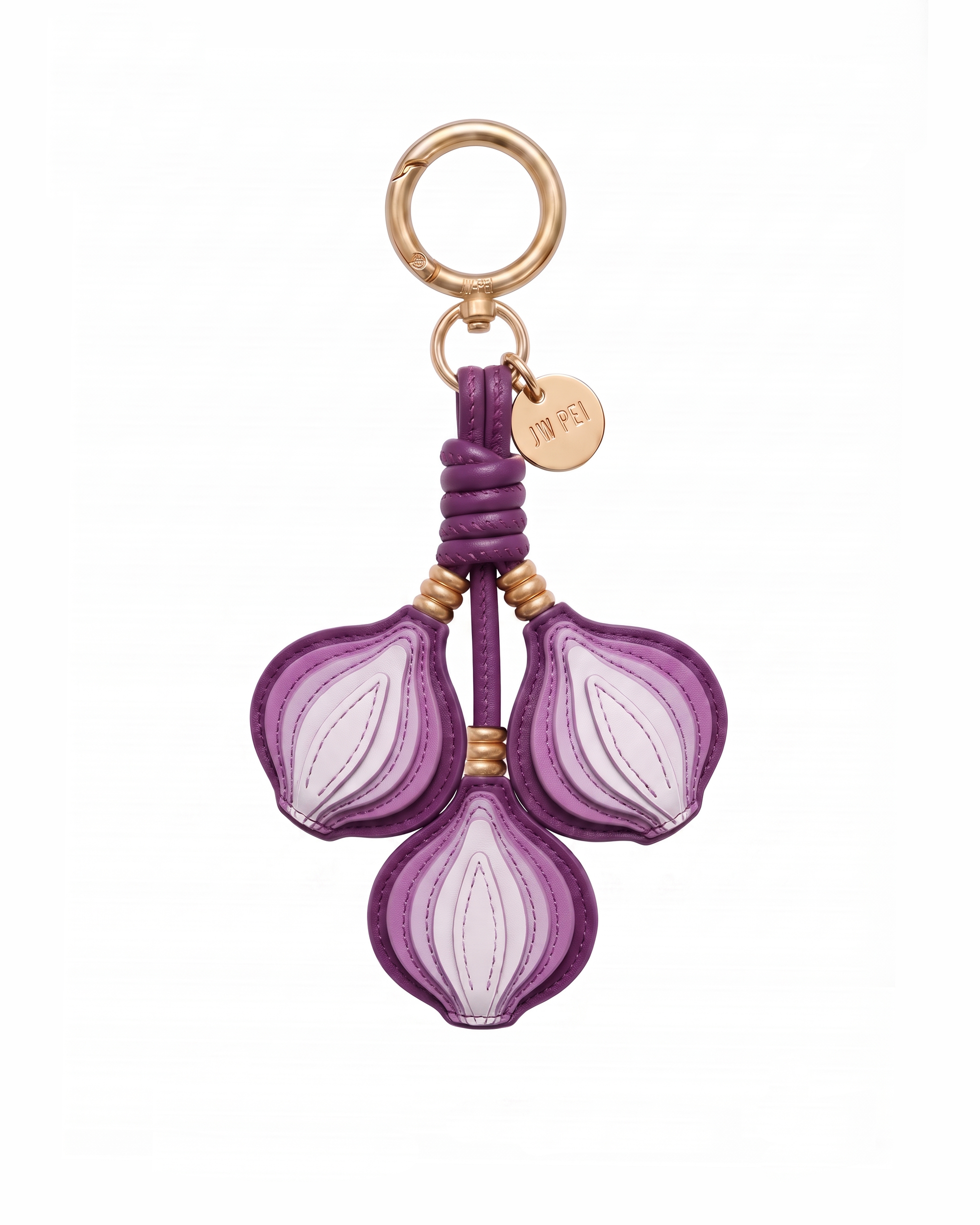 Onion Cluster Bag Charm - Purple