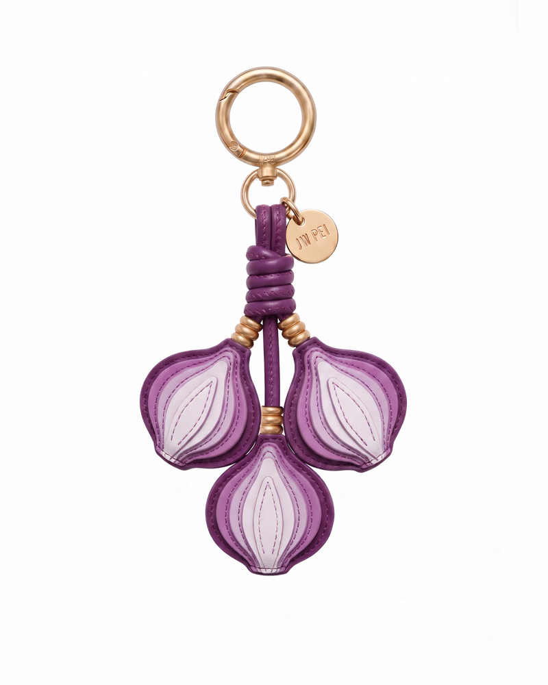 Onion Cluster Bag Charm - Purple