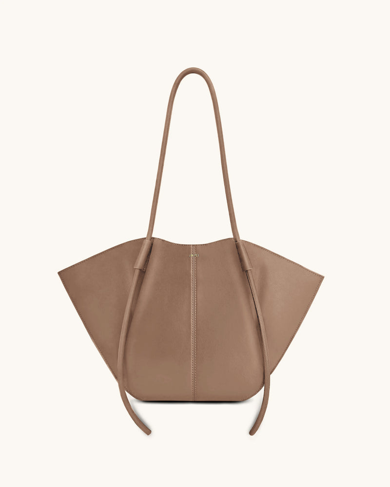 Nala Wide Tote Bag - Clay Brown
