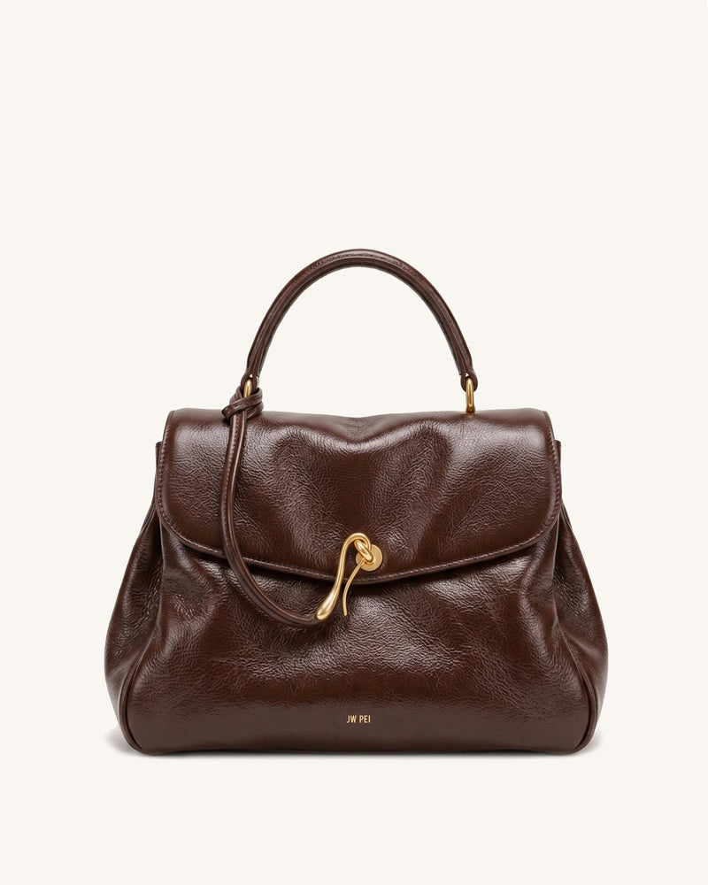 Celeste Top Handle Bag - Dark Brown