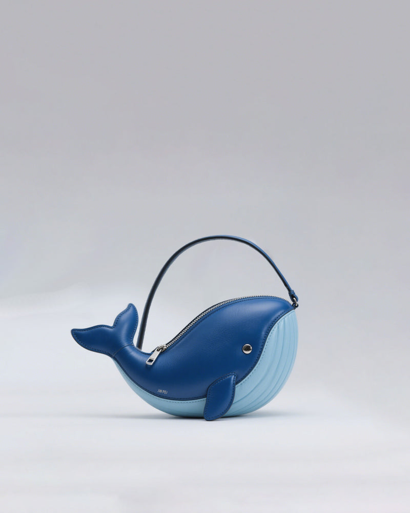 Whale Top Handle Bag - Blue