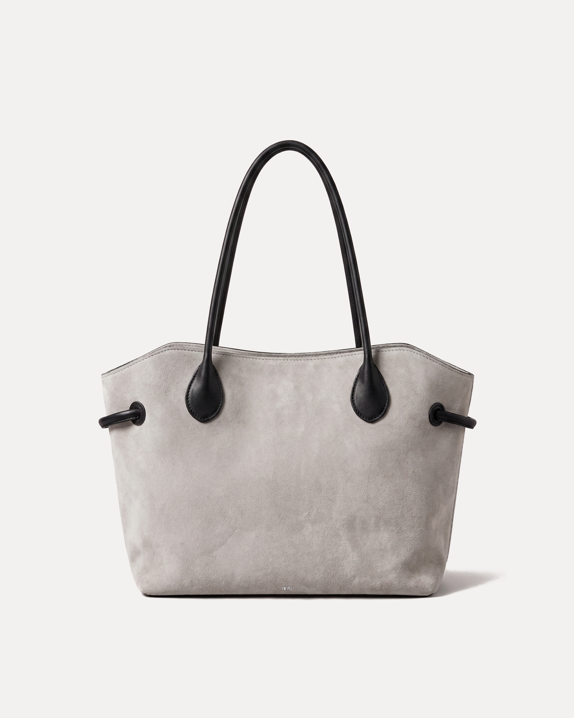 Avery Faux Suede Tote - Grey