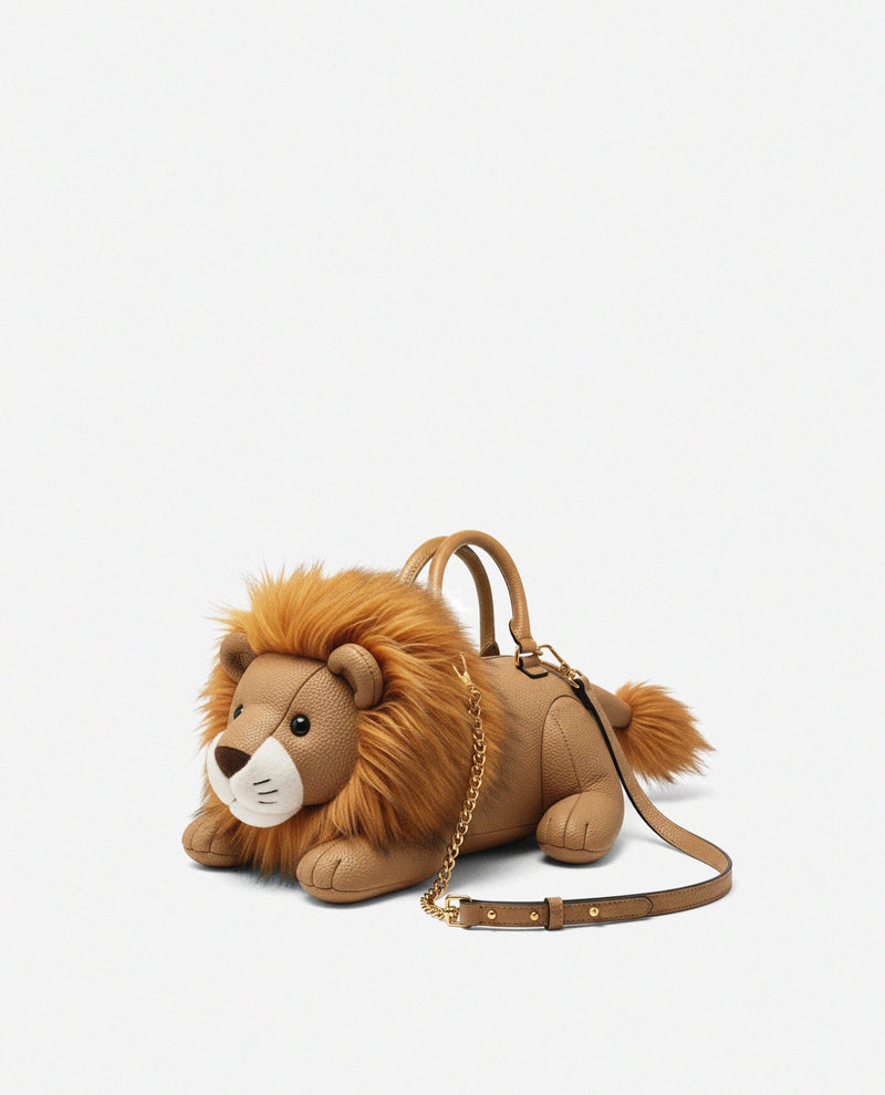 Leo Lion Shaped Bag - Brown