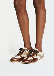 Hazel Retro Sneakers – Brown