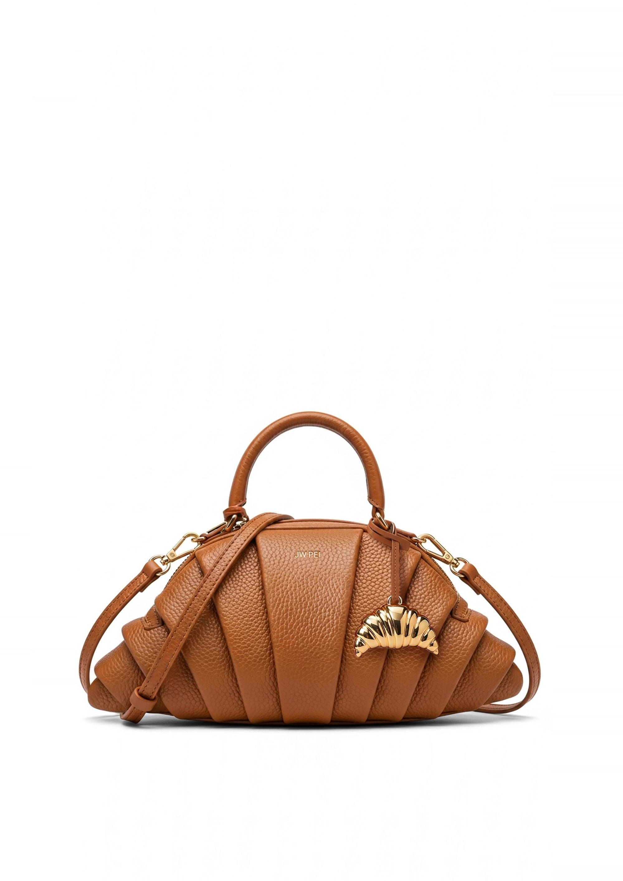 Harper Croissant Handbag - Brown
