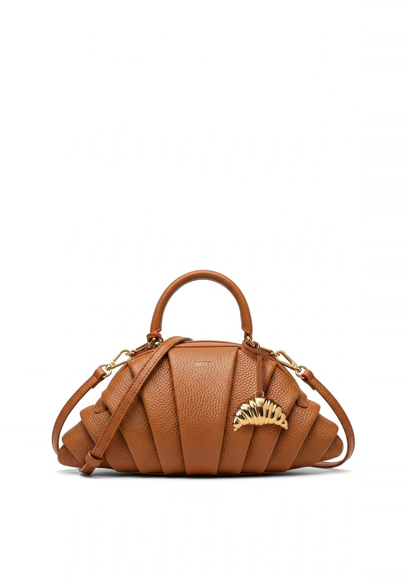 Harper Croissant Handbag - Brown