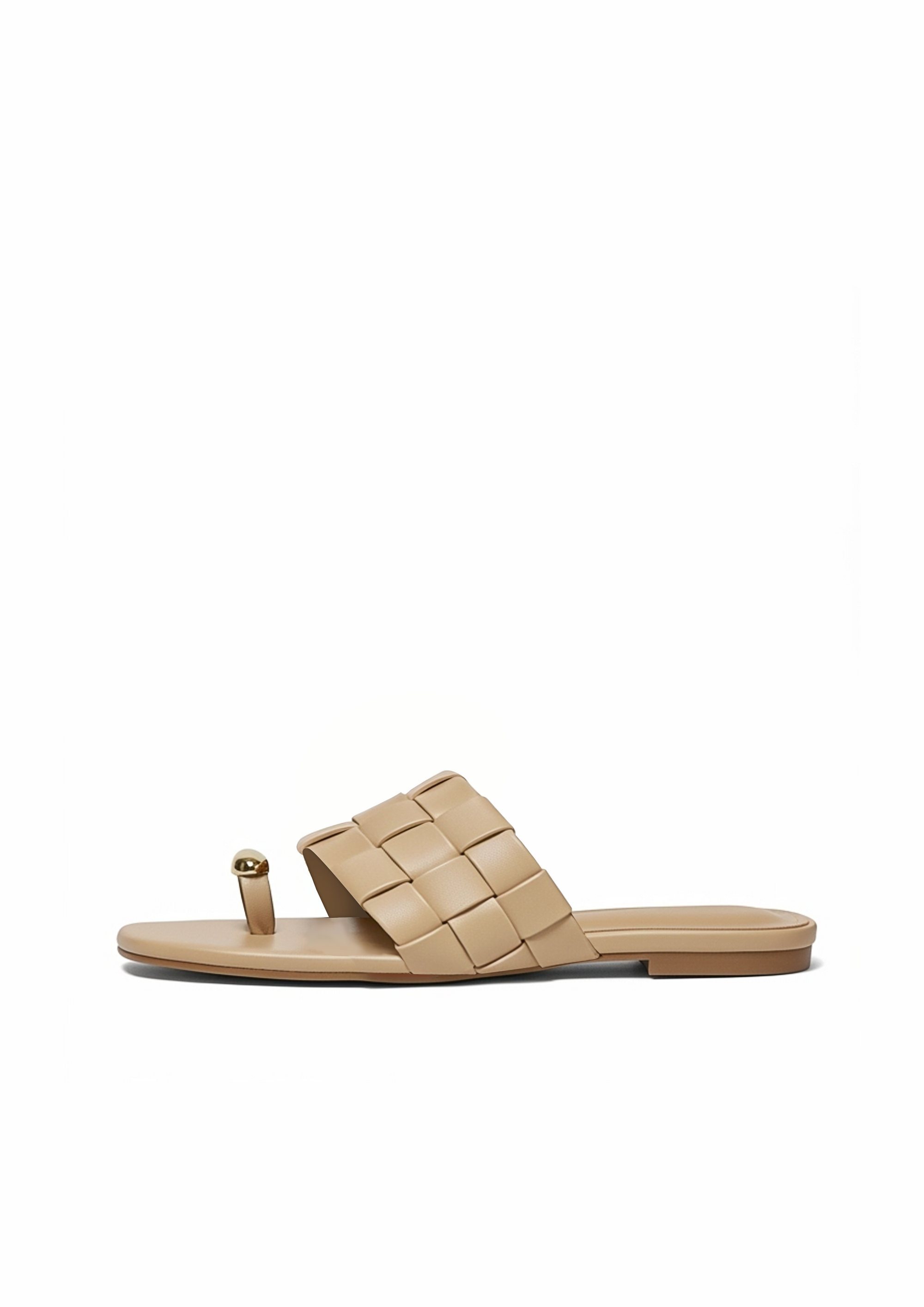 Ava Woven Toe Sandals – Neutral