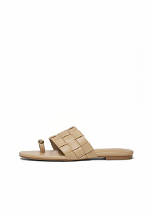 Ava Woven Toe Sandals – Neutral