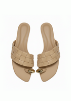 Ava Woven Toe Sandals – Neutral