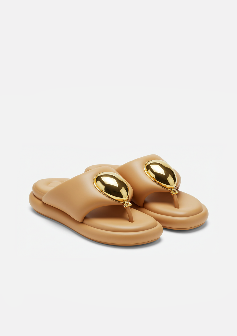 Maya Statement Toe Sandals – Neutral