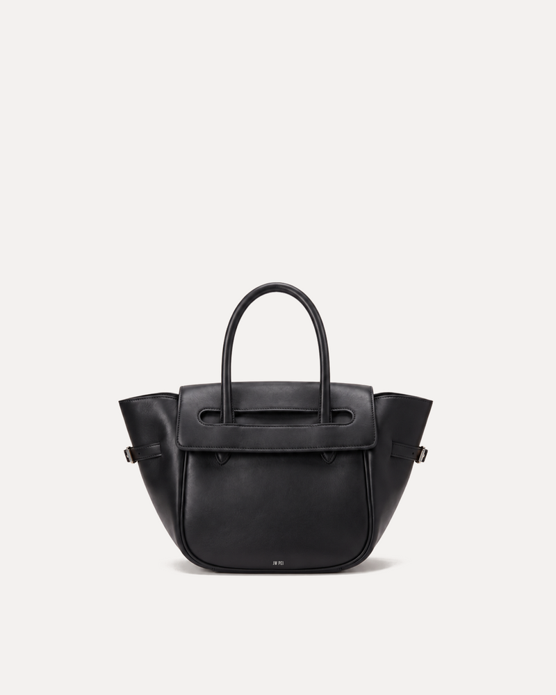 Mia Vegan Leather Tote - Black