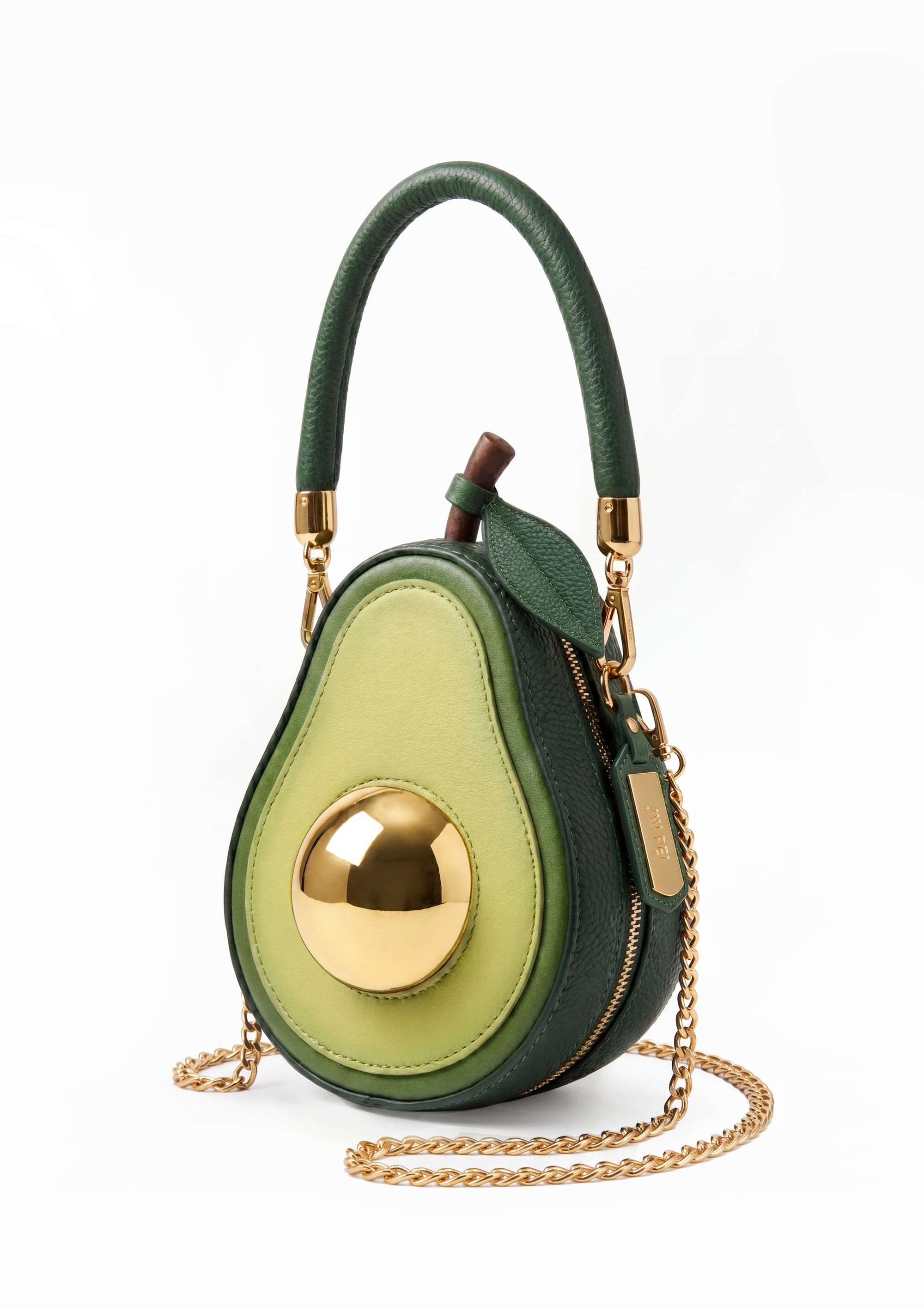 Avocado Chain Crossbody Bag - Green