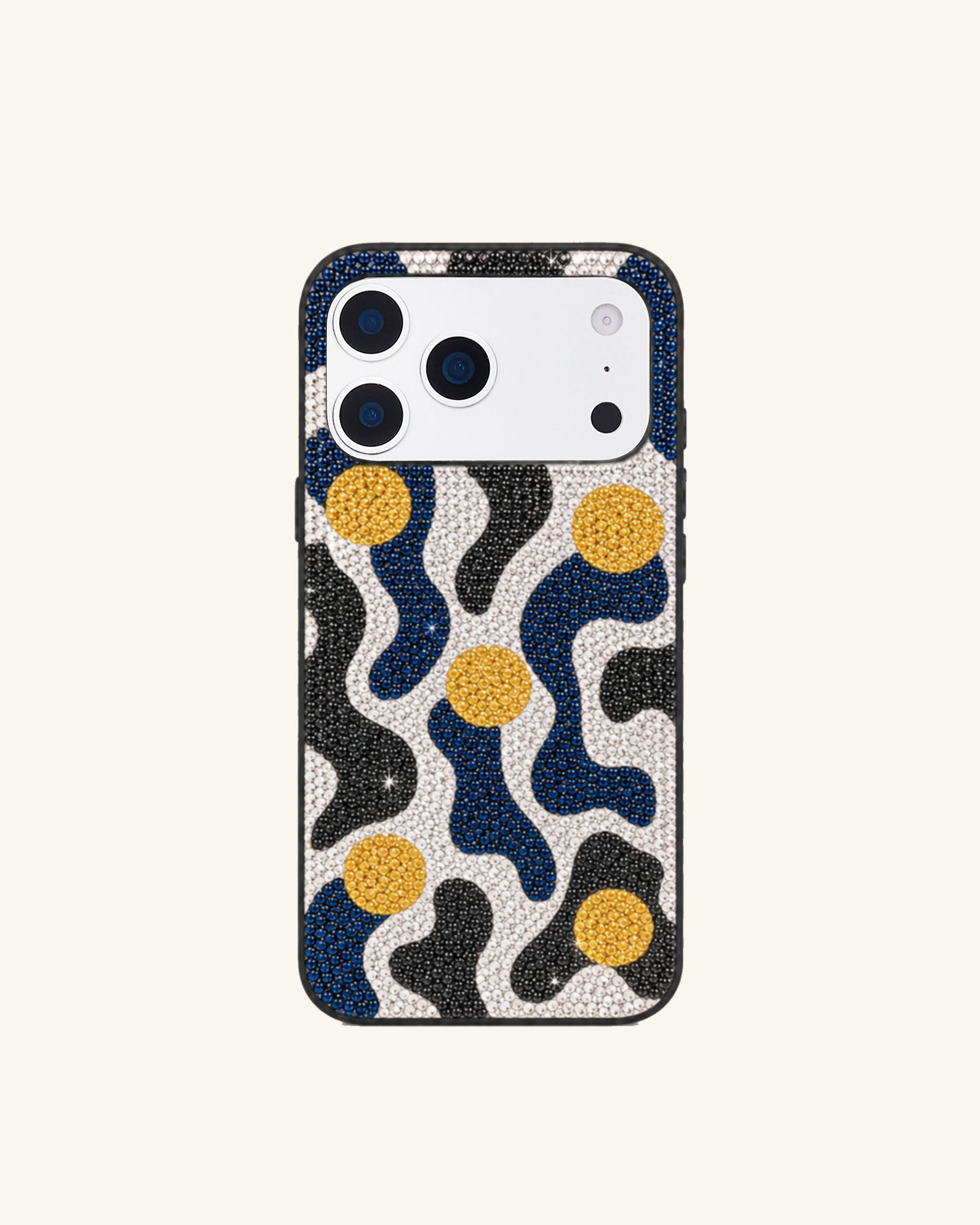 Abstract Spot Artificial Crystal Phone Case - Multi Color