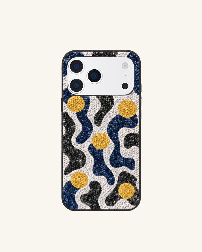 Abstract Spot Artificial Crystal Phone Case - Multi Color