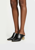 Sabrina Sculpted Mules – Black