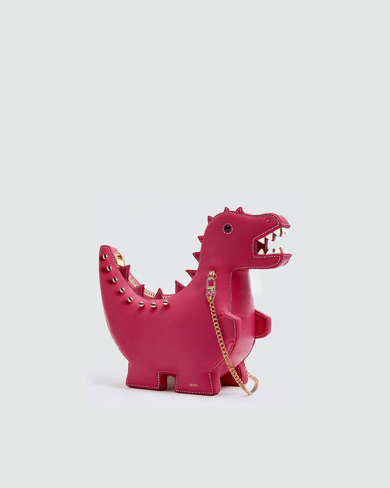 Dino Chain Crossbody Bag - Pink