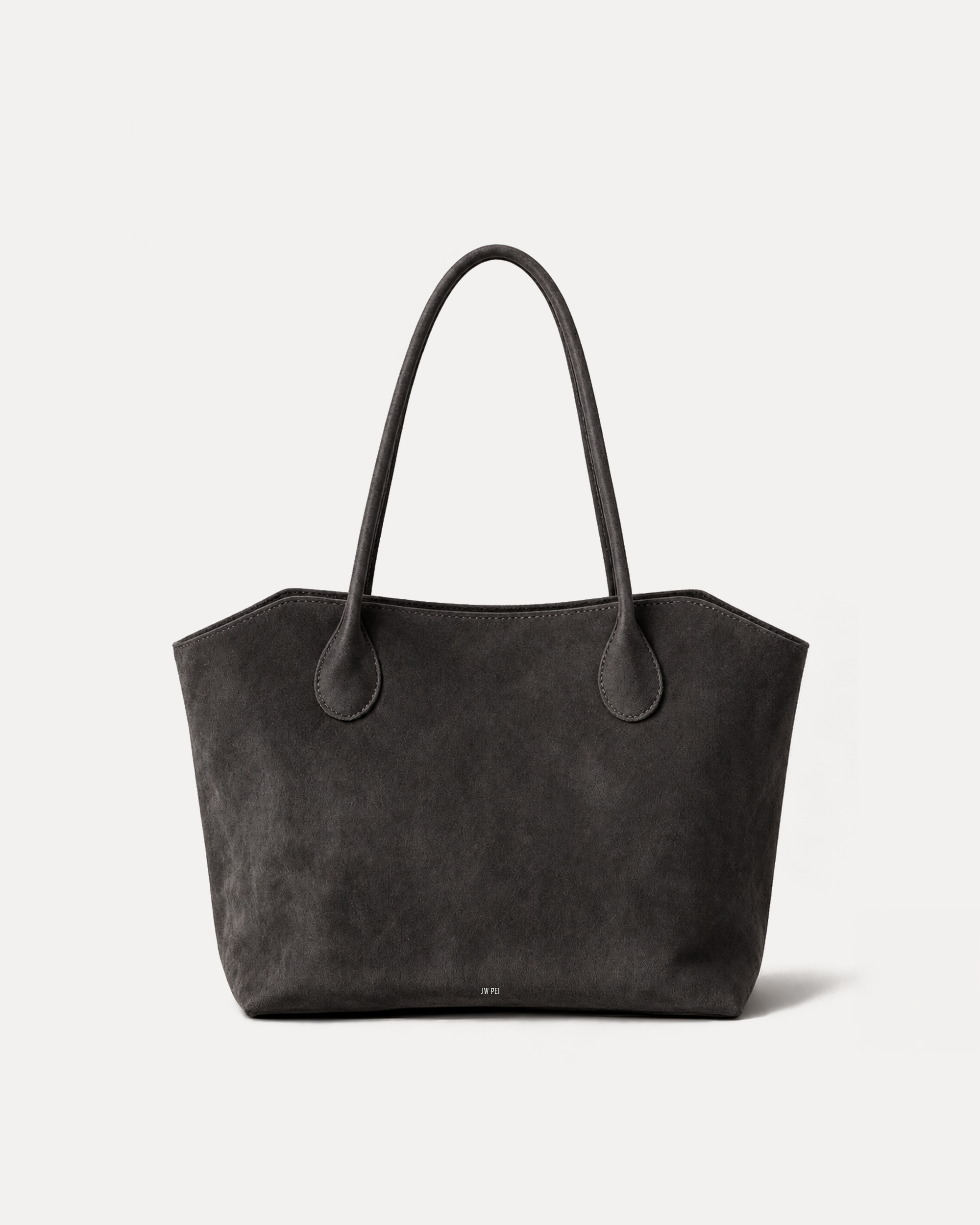 Aurora Faux Suede Tote - Black