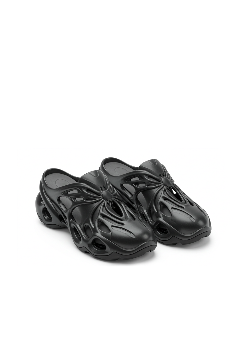 Nova Sculpted Mules – Black