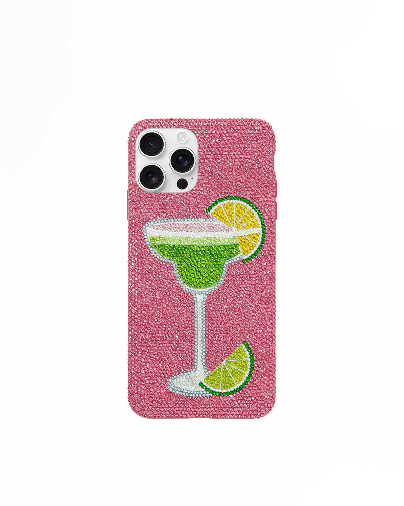 Chocolate Bar Artificial Crystal Phone Case – Pink
