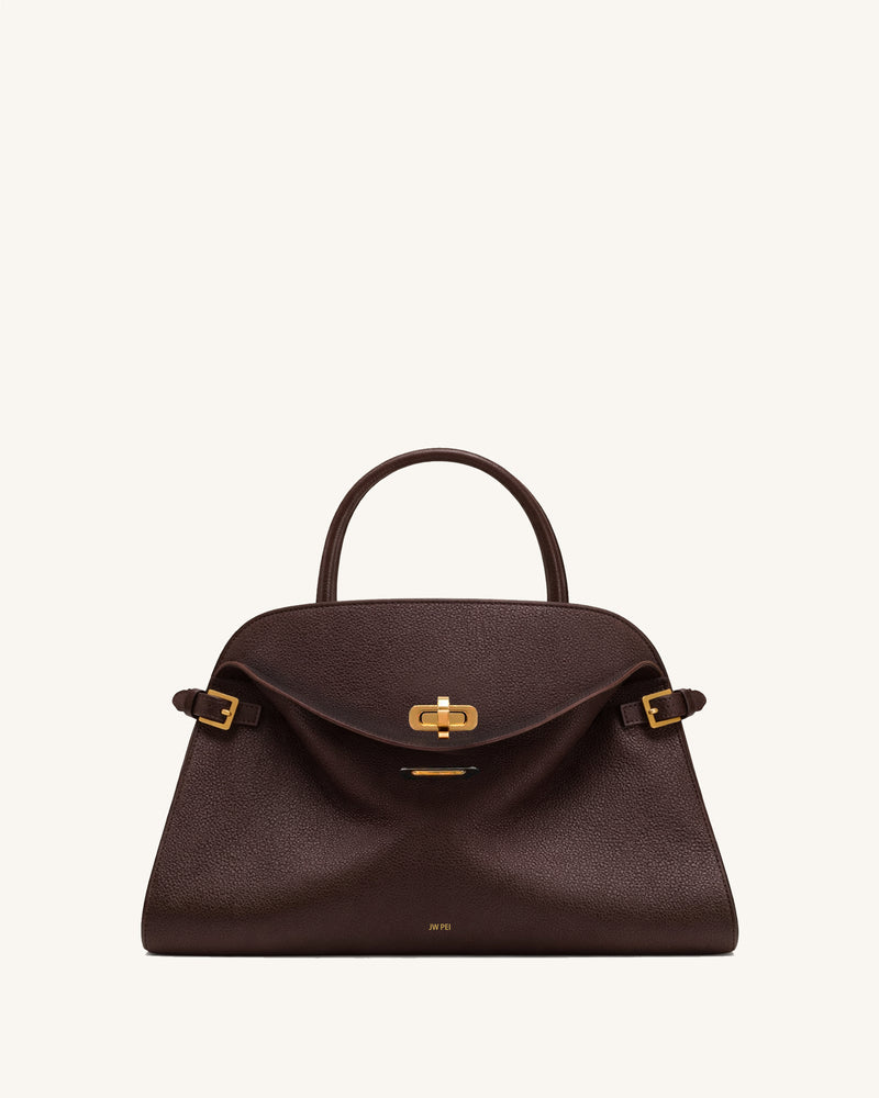 Arielle Top Handle Bag - Brown