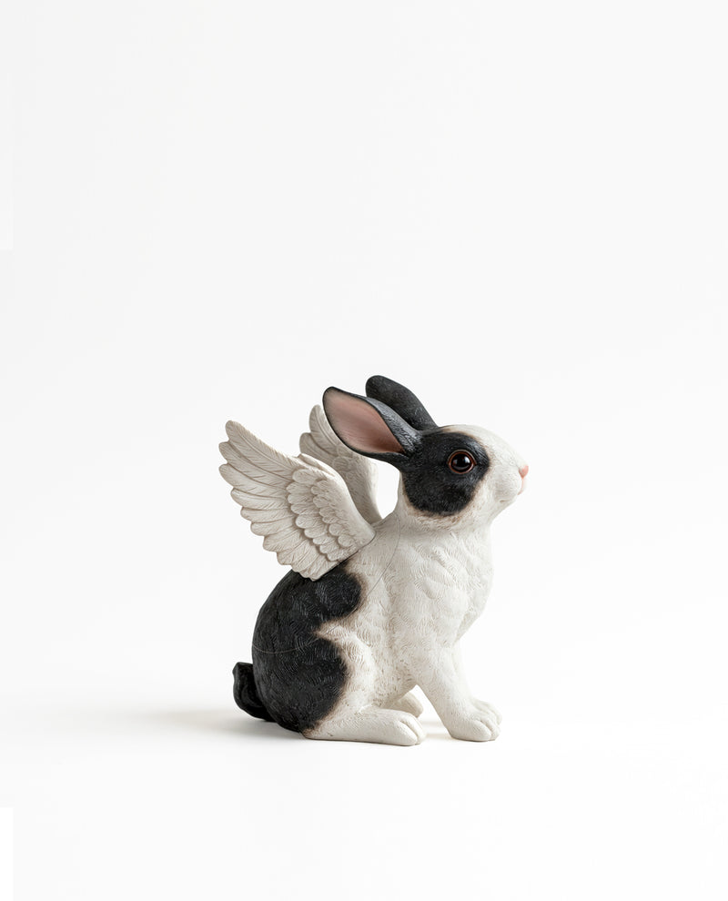 Bunny Wing Shaped Bag - Black/White
