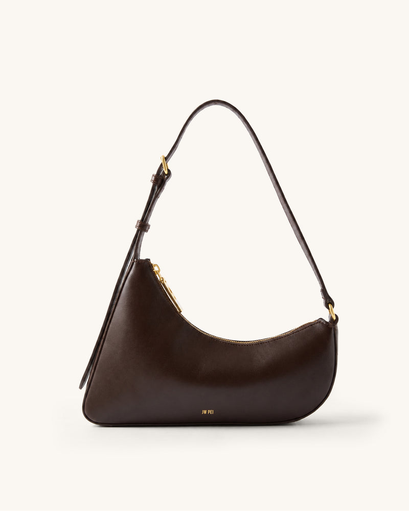 Harlee Minimalist Shoulder Bag - Dark Brown