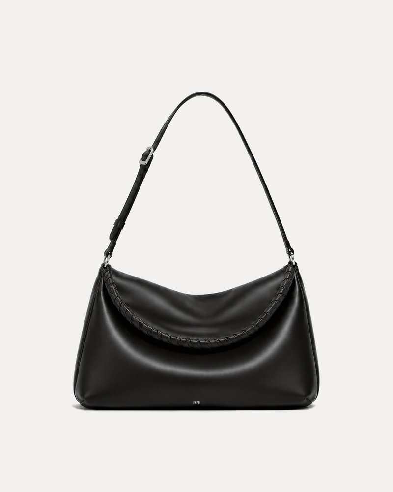Mia Hobo Shoulder Bag - Black