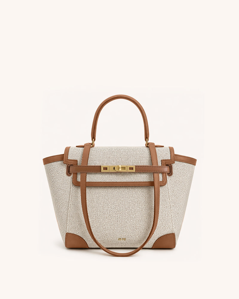 Ava Canvas Tote - Tan