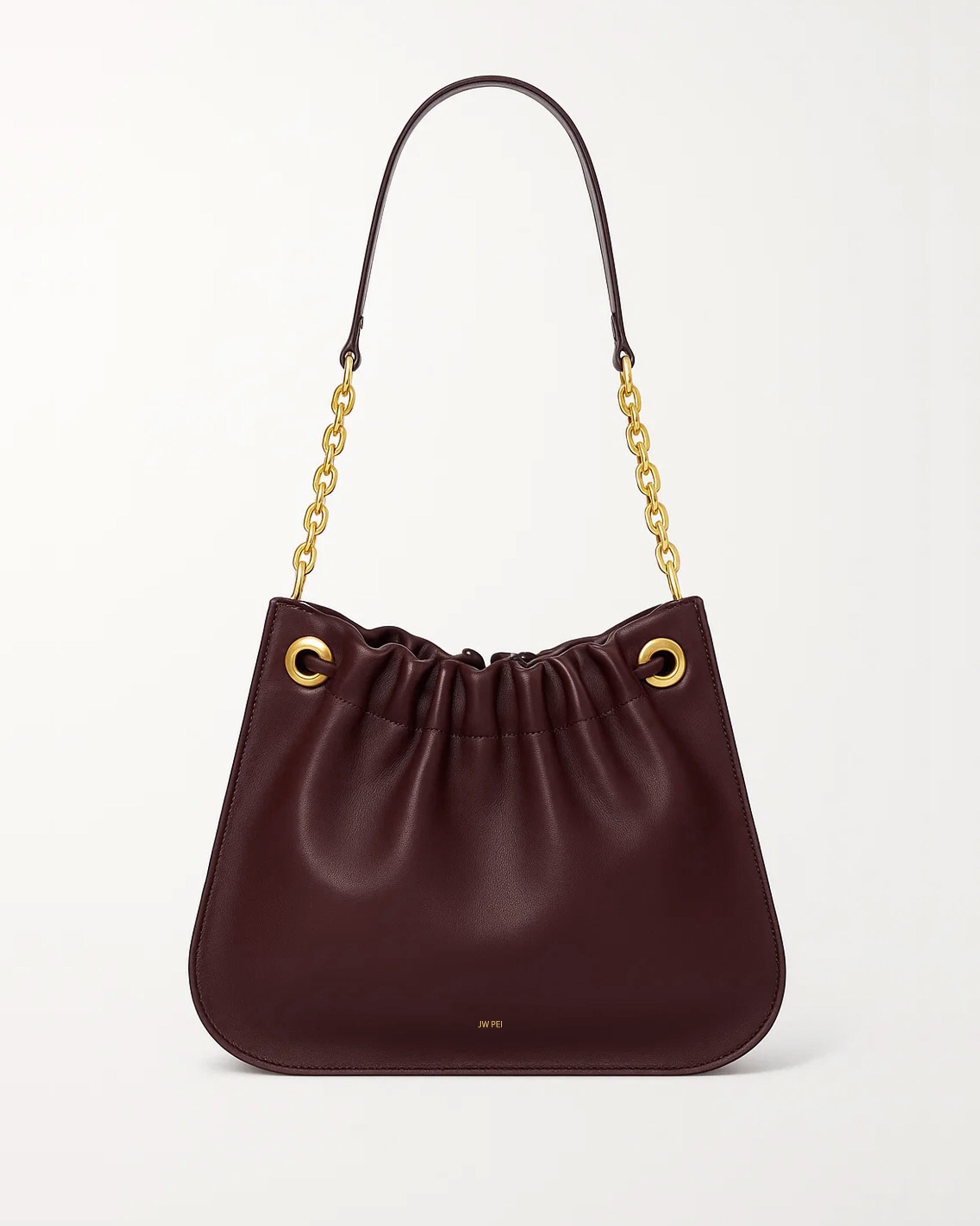 Siena Gathered Shoulder Bag - Brown