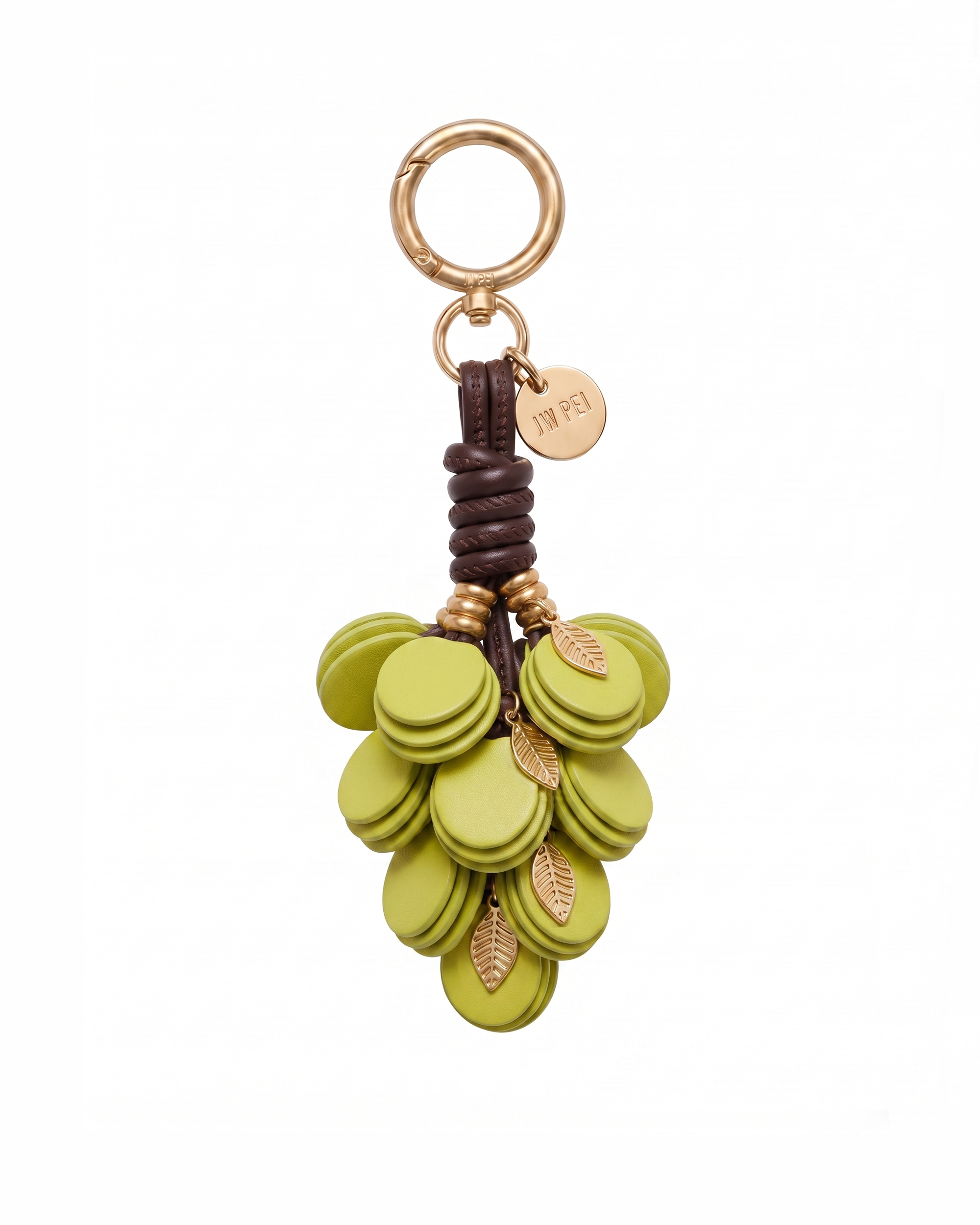 Grape Cluster Bag Charm - Green