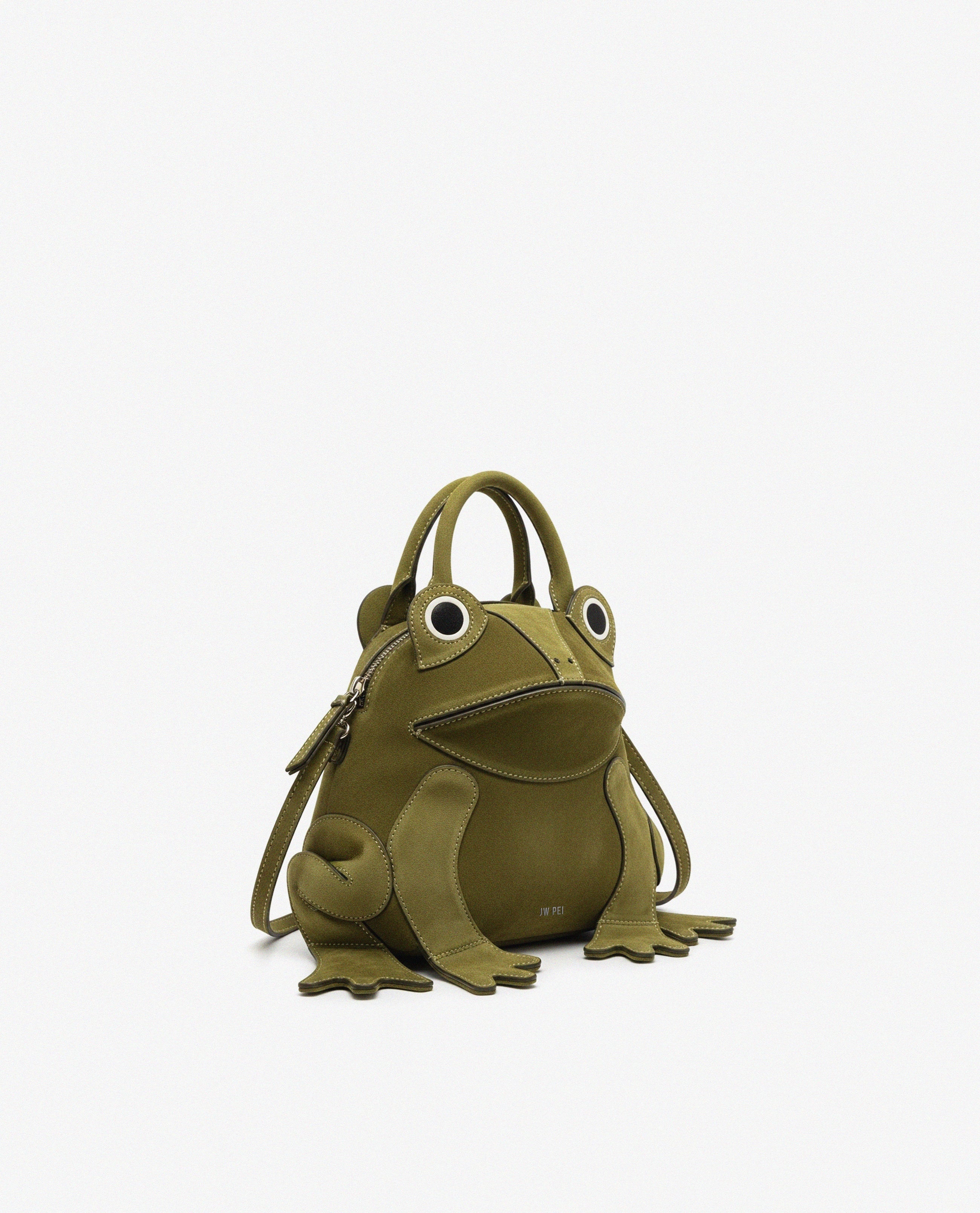 Fiona Frog Top Handle Bag - Olive