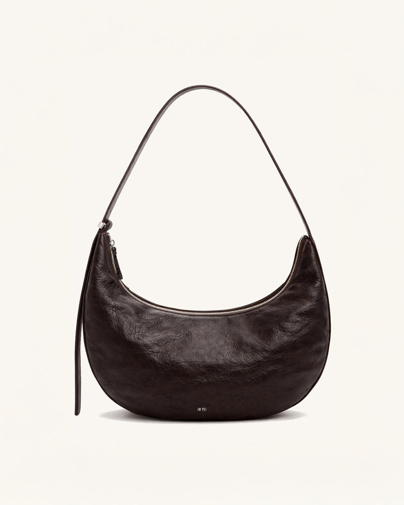 Holly Crescent Shoulder Bag - Brown