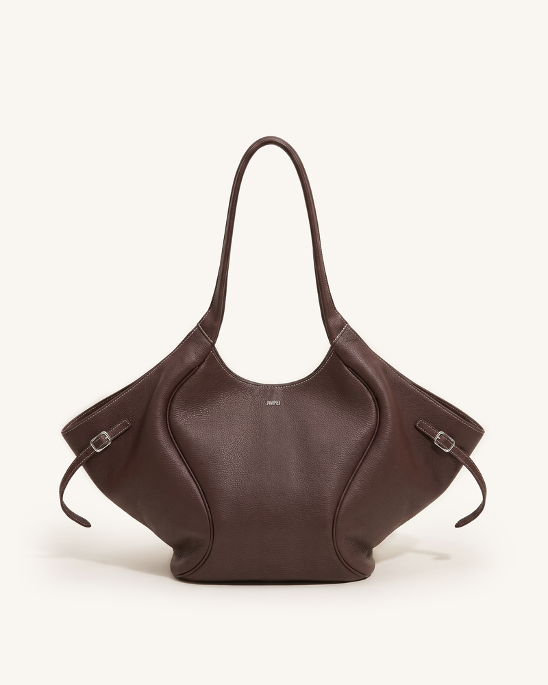 Isabeau Slouchy Hobo Bag - Chocolate Brown