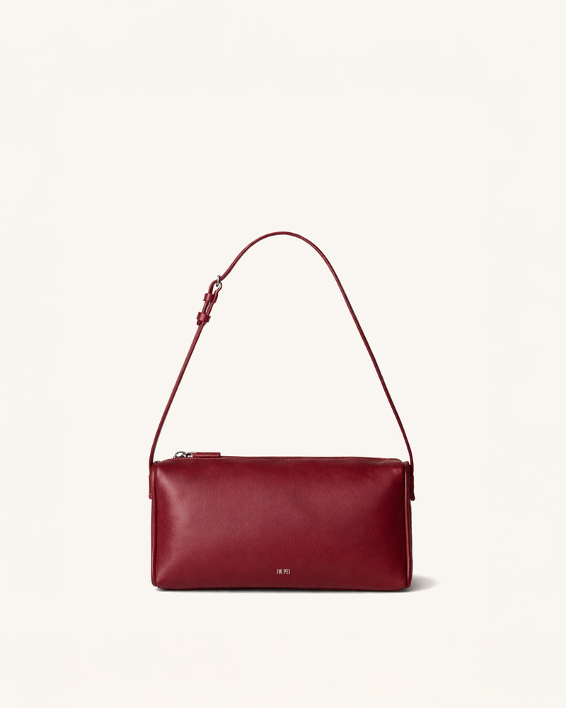 Mia Rectangular Shoulder Bag - Red