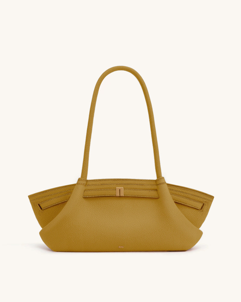 Hana Wide Tote Bag - Mustard Yellow