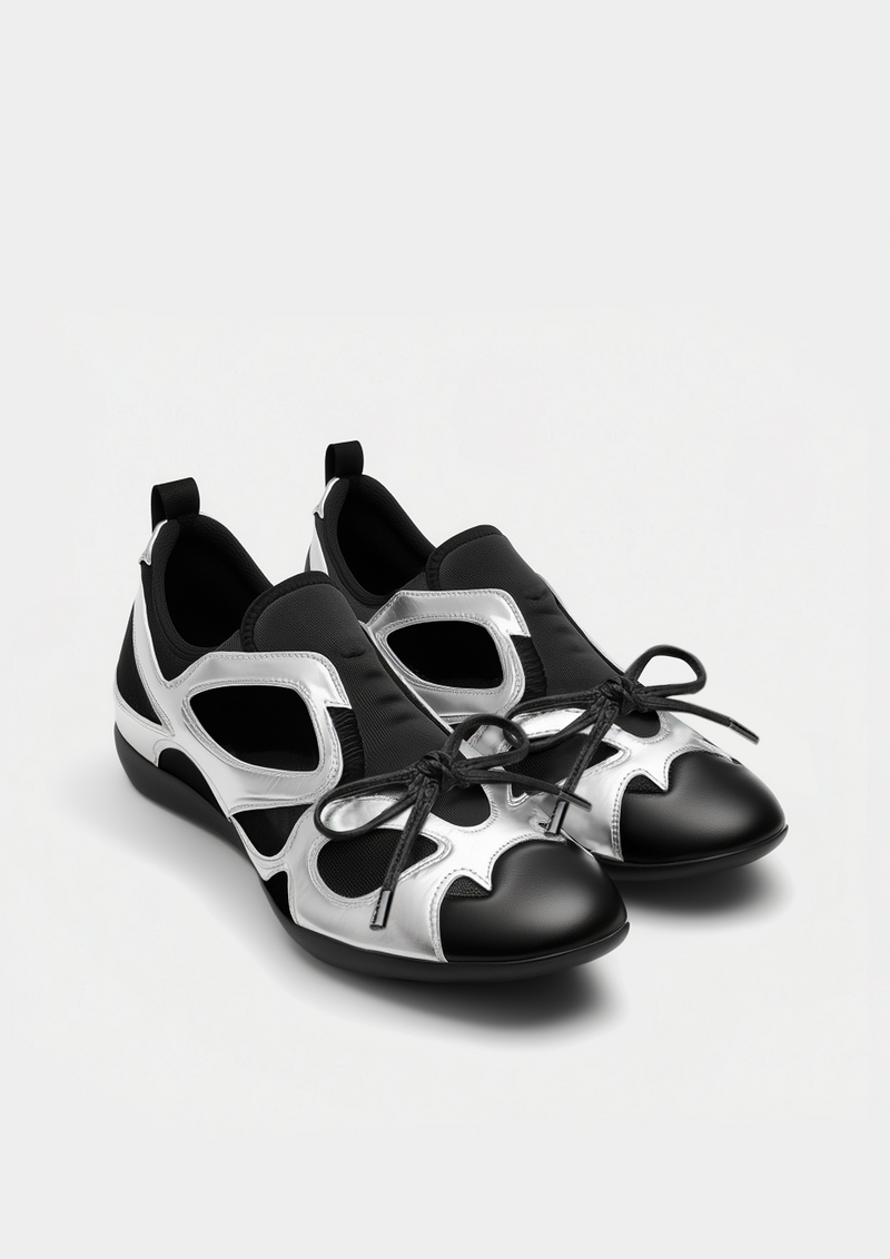 Amelia Cut-Out Sneakers – Black