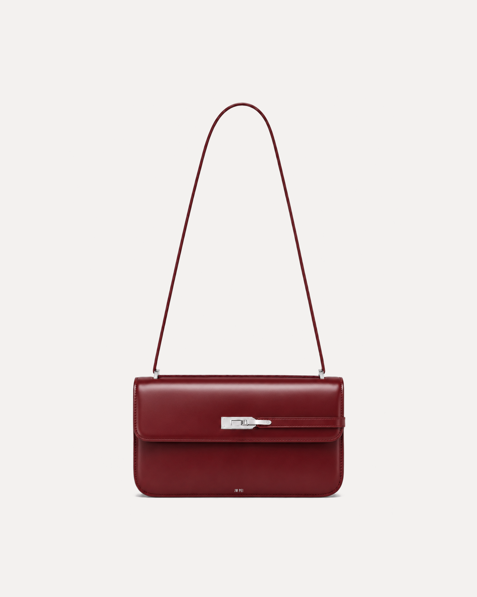 Mia Turnlock Shoulder Bag - Red