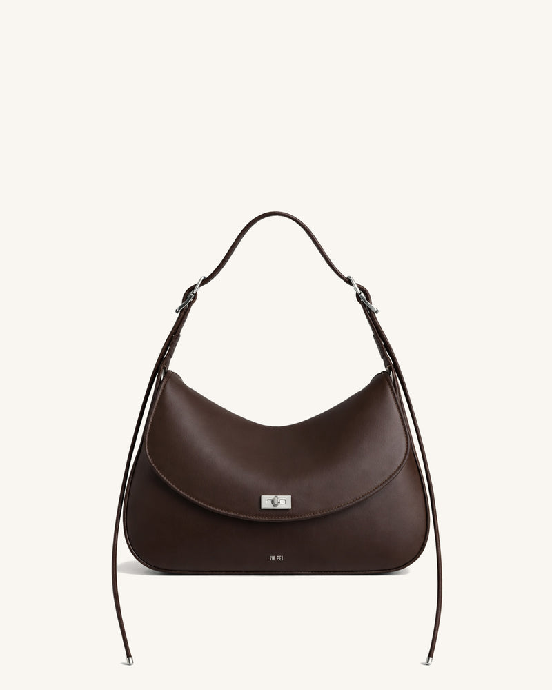 Luna Crescent Shoulder Bag - Brown
