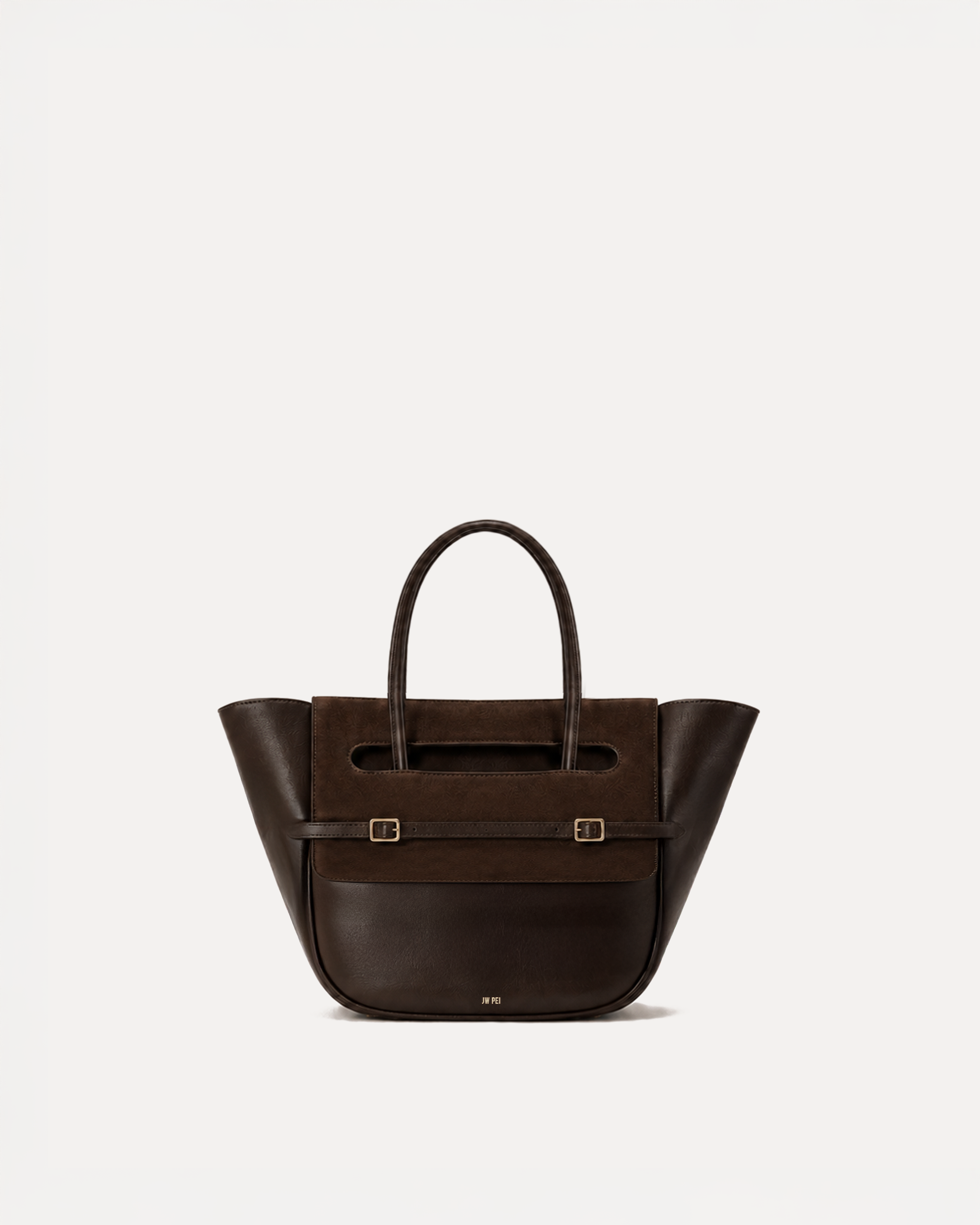 Avery Vegan Top Handle Bag - Brown
