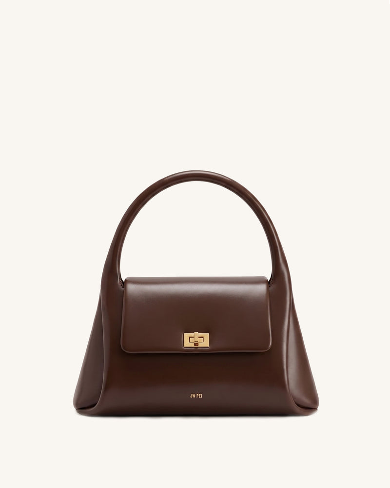 Cosima Top Handle Bag - Brown