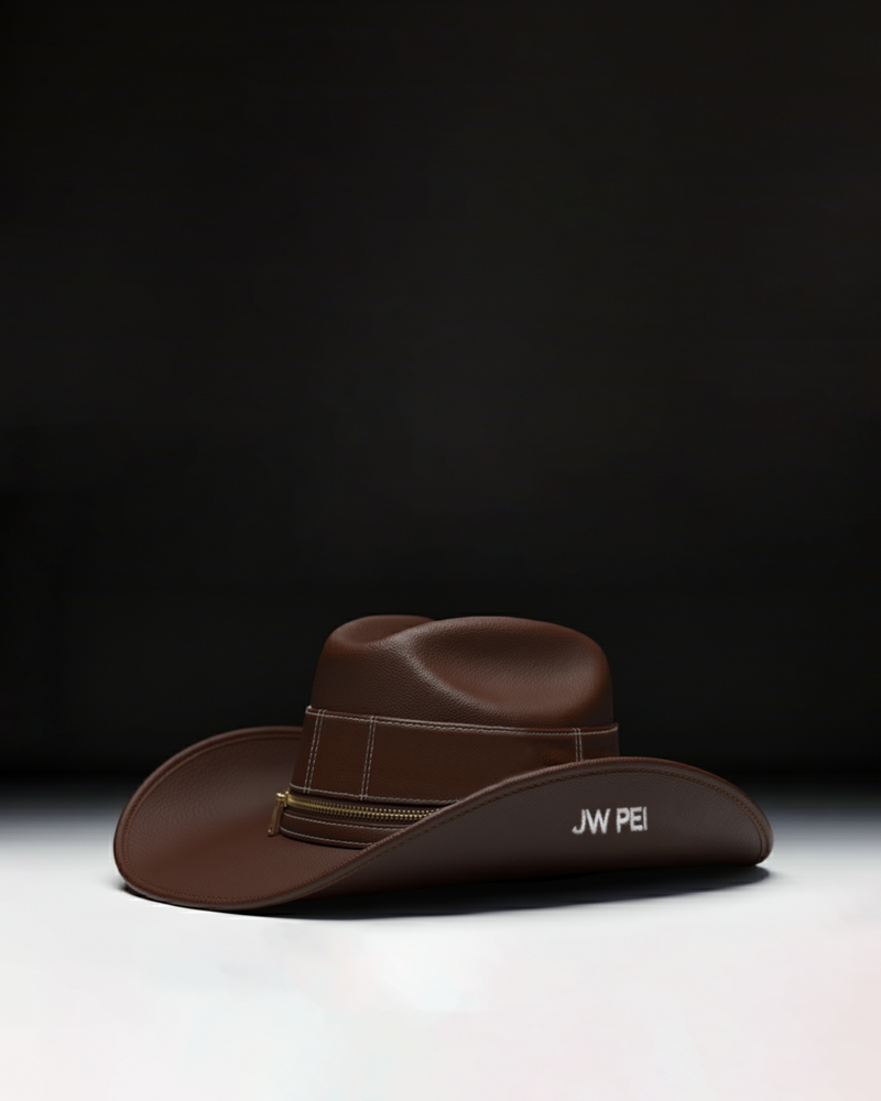 Riley Cowboy Hat Bag - Brown